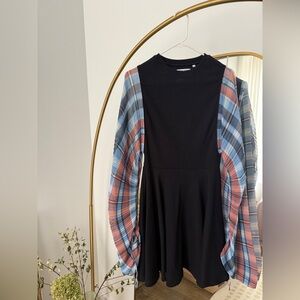 Opening Ceremony Checked Sleeve Dress